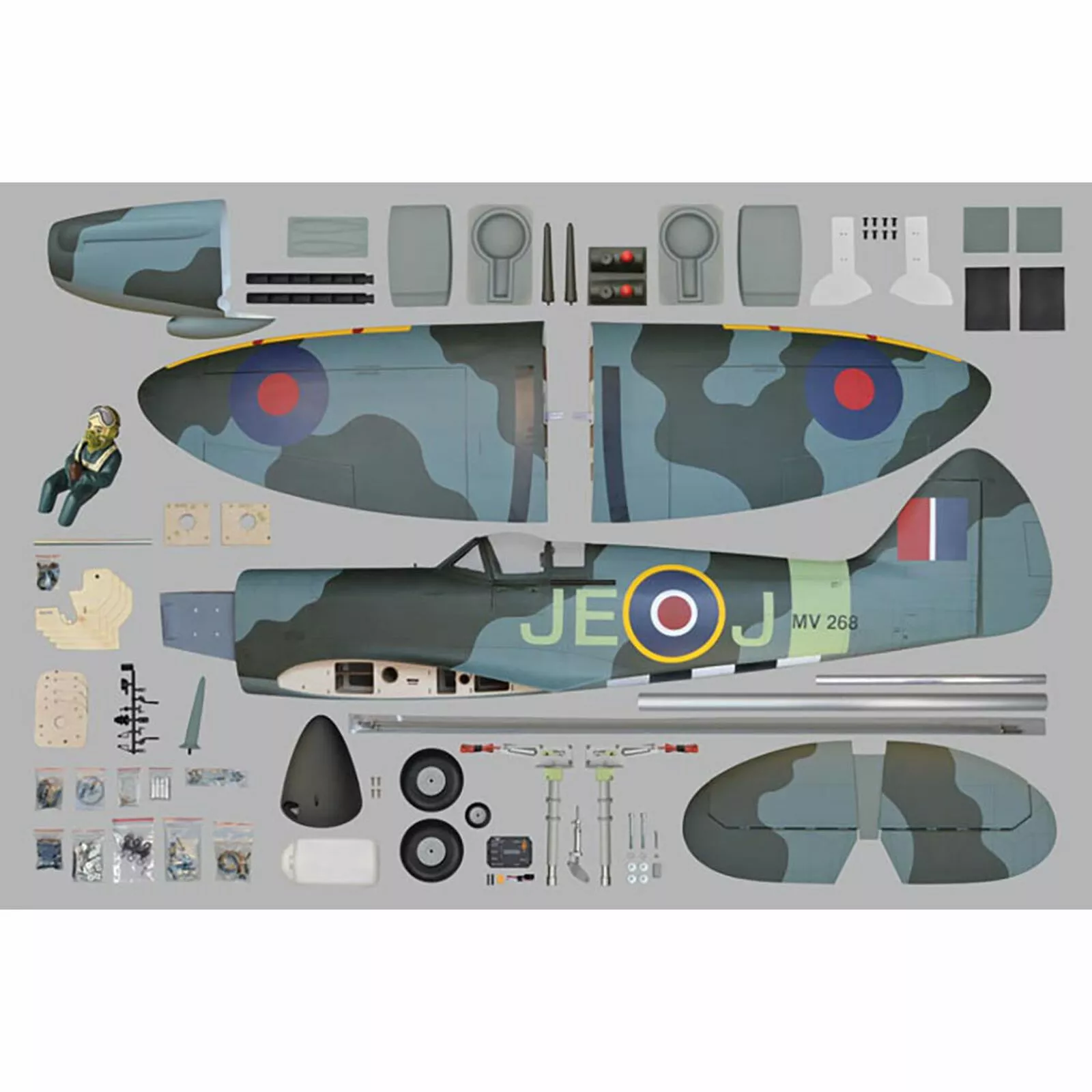 Phoenix Model 1:4 3/4 Spitfire 50-61cc Electric/Gas ARF 5 Phoenix Model 1:4 3/4 Spitfire 50-61cc Electric/Gas ARF - Image 3